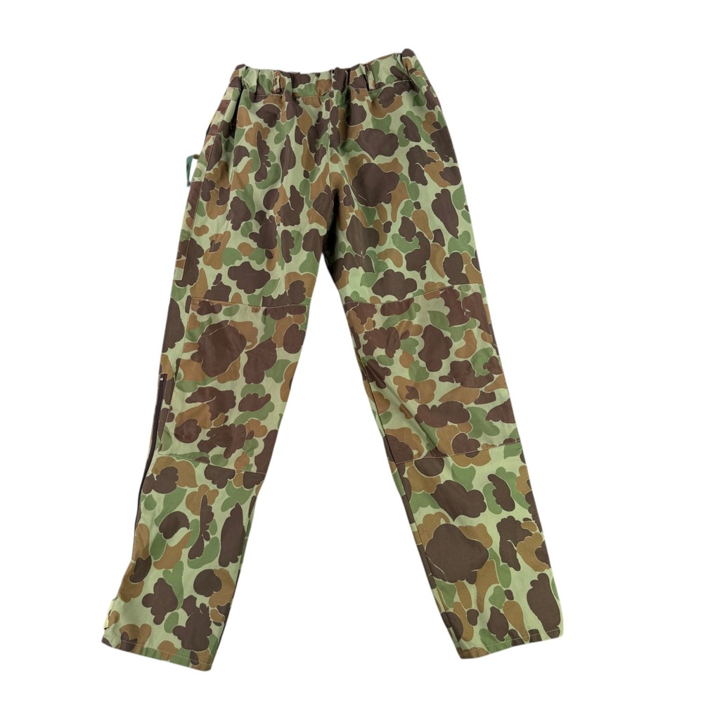 Cabela's Gore-Tex Hunting Pants Men XL Green Brown Camo Vintage USA 90s 11038